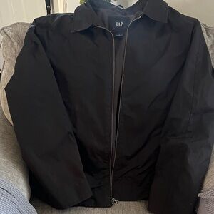 GAP Men's Classic Black Lightweight Rain Jacket Size Large